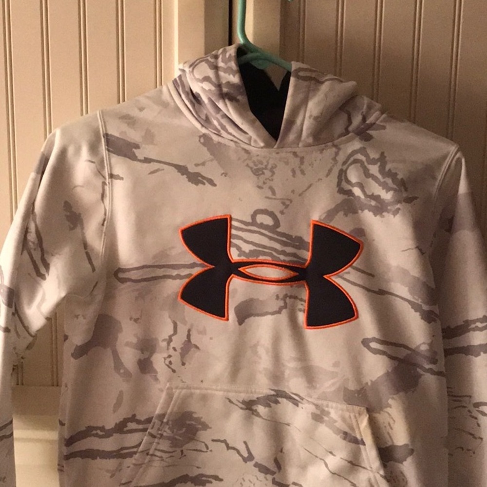 Under Armour Boys’ White Camo Hoodie